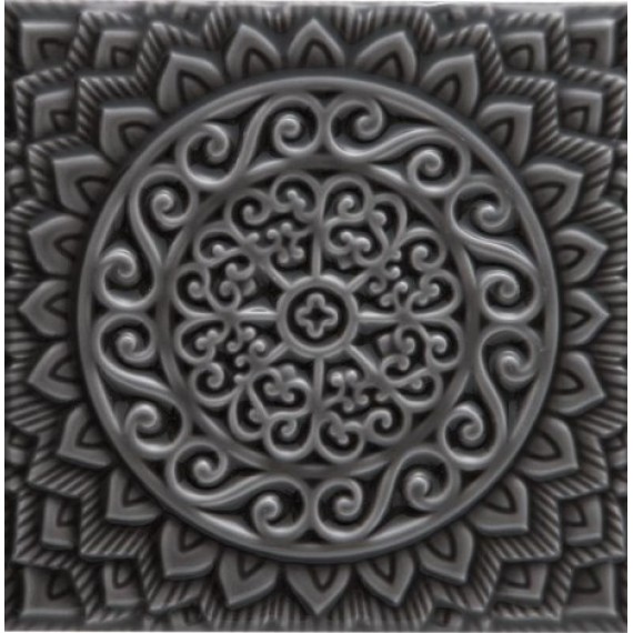 Керамическая плитка ADST4079 RELIEVE MANDALA UNIVERSE VOLCANICO 14,8x14,8