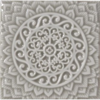 Плитка ADST4080 RELIEVE MANDALA UNIVERSE GRAYSTONE 14,8x14,8