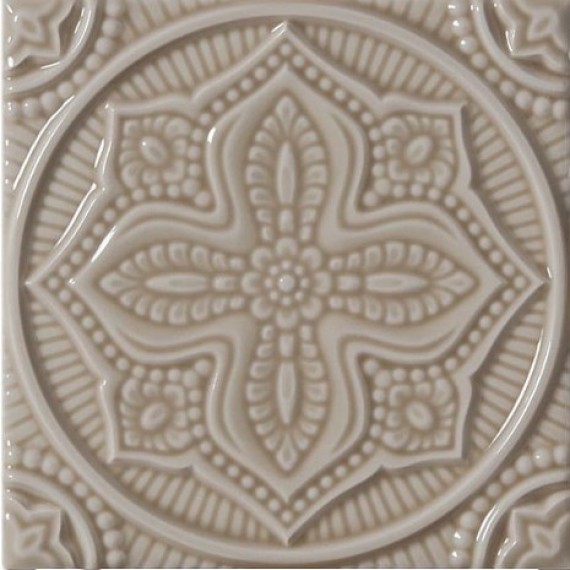Керамическая плитка ADST4094 RELIEVE MANDALA PLANET SILVER SANDS 14,8x14,8