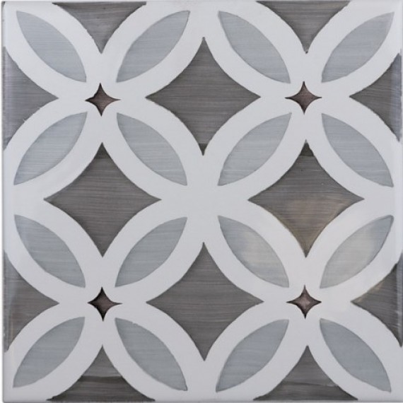 Керамическая плитка ADST6001 DECORADO FLORES DUSK 14,8x14,8