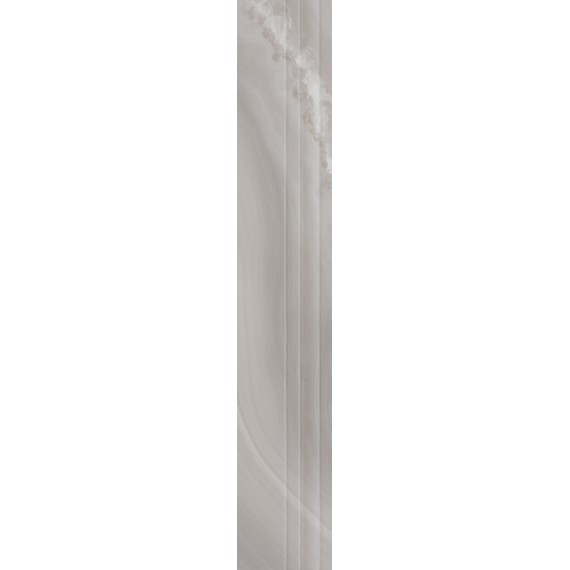 Керамогранит Плитка Agatha SKIRTING & FINISHING GREY GLOSSY 20x120