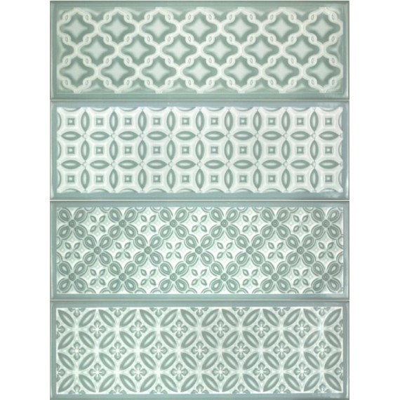 Керамическая плитка Aria Santorini Green 10x30