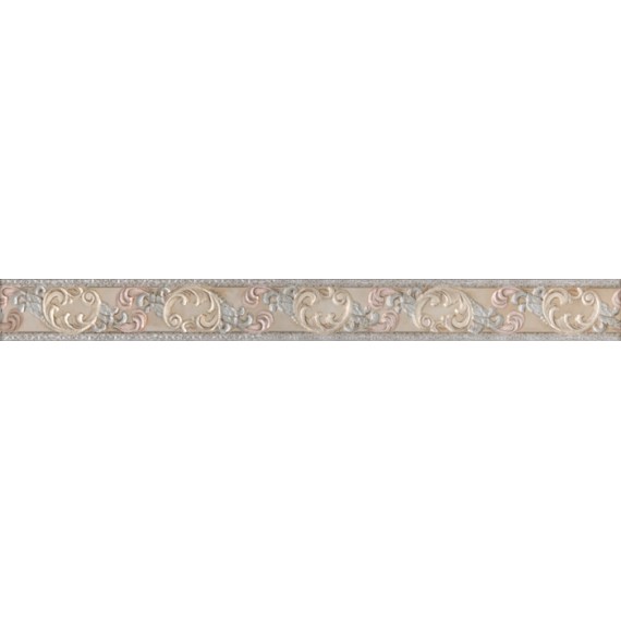 Керамогранит Плитка Cenefa Capri Onix Beige бордюр настенный 7.5x75
