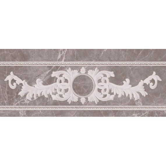Керамическая плитка Бордюр Cenefa Oka Blade Gris 25x10