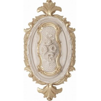 Плитка Decor Louvre Flower Gold 19x36