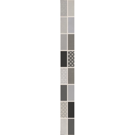 Керамогранит Fiori Grigio Бордюр металлизированный 1506-0101 6,5х60