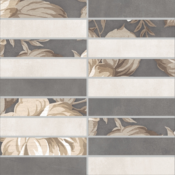Керамогранит Fiori Grigio Мозаика разноцветная 1932-0012 30х30