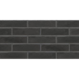 Плитка Foggia Nero структурная 6.5x24.5