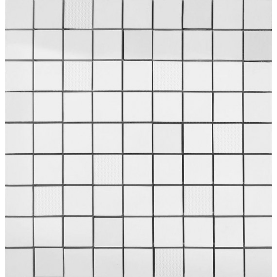 Керамическая плитка Groove Mosaico White 31,6*31,6
