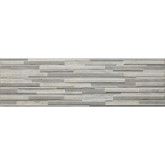 Керамогранит Плитка Kamien Zebrina Marengo структурная 600x175x9