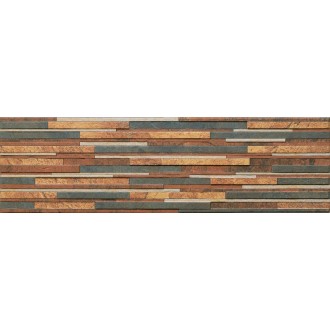 Плитка Kamien Zebrina Rust структурная 600x175x9