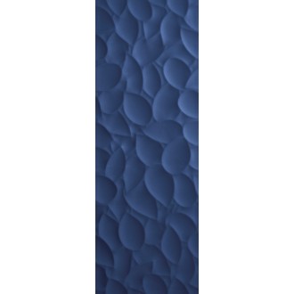 Leaf Deep Blue matt 35x100