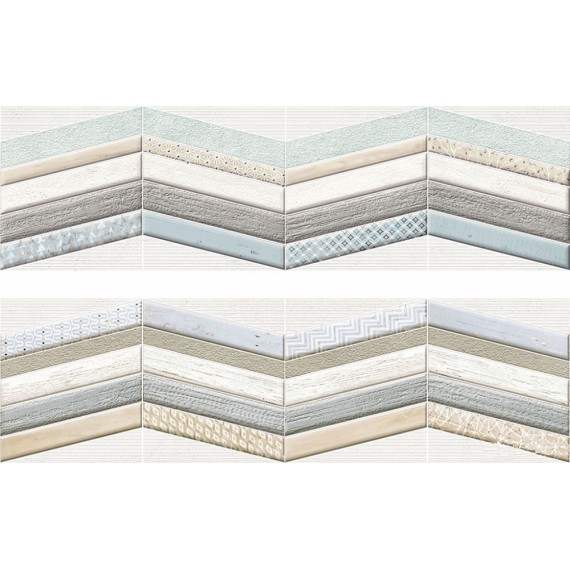 Керамогранит Плитка MEDITERRANEA DECOR CHEVRON MIX 29*100