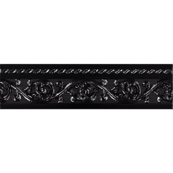 Керамическая плитка Moldura Yara Negro 4*15