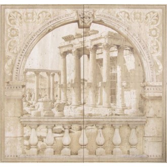 Mural Poseidon Mate Crema 62x60