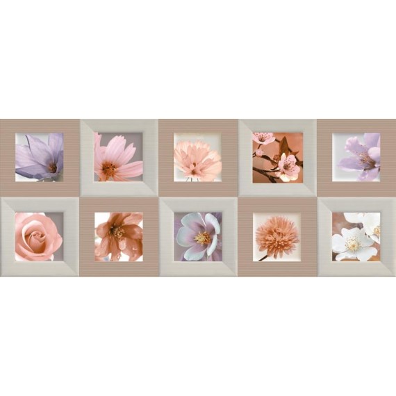 Керамическая плитка Rev. DECOR CHARME CREAM 20х50