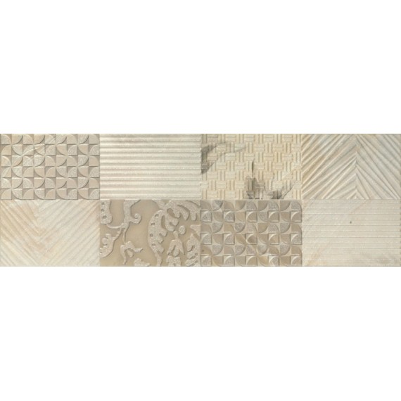 Плитка Ros. 7511 COMPOSICION GALLERY II BEIGE 25x75