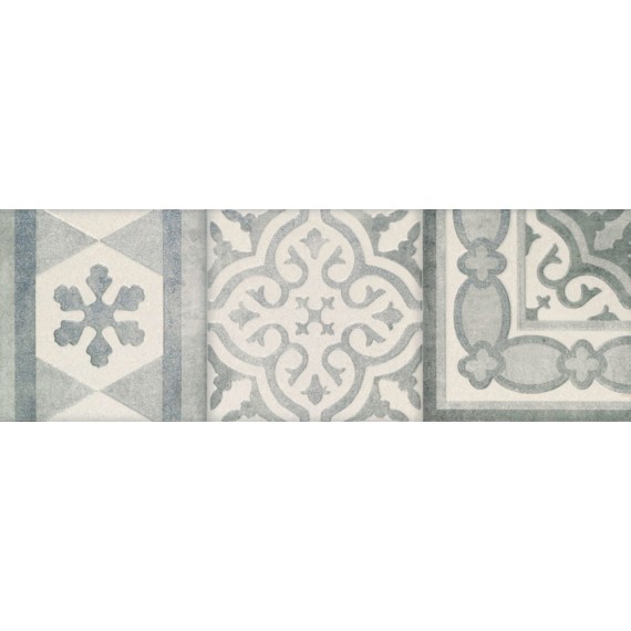 Керамогранит Плитка Ros. 9512 COMPOSICION RETRO II GRIS 30x90
