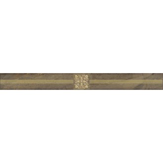 Плитка Royal Бордюр коричневый 6,3х60