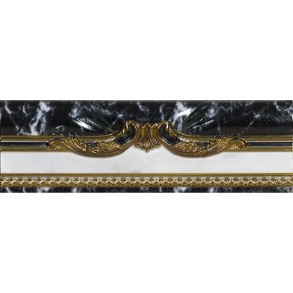 Плитка Siracusa Sofia Base Negro Cenefa 8x25