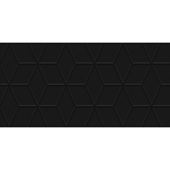 Керамическая плитка Tabu чёрный рельеф 30х60