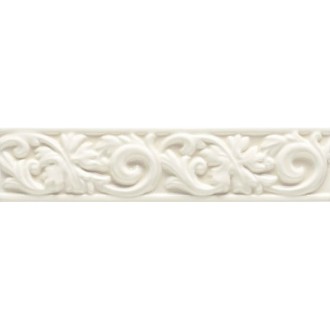 Бордюр VO1000 VOLUTA BIANCO CRAQUELE 6x26