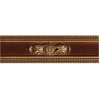 Плитка Velvet Marron Cenefa Circle 7.5x25