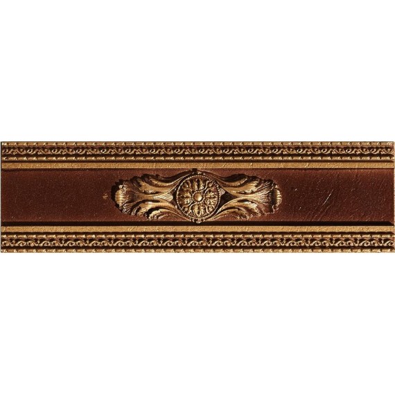 Керамогранит Плитка Velvet Marron Cenefa Circle 7.5x25