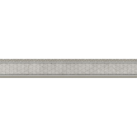 Керамическая плитка  Venecia Plata-Gris Moldura 3,5x25
