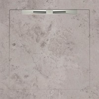Поддоны Fibre Grey Slope Line 90x90