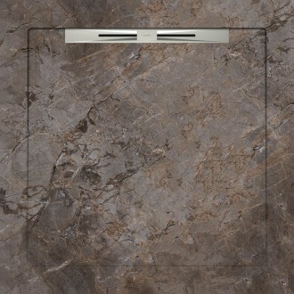 Поддоны Gusto Taupe Grey Slope Line 90x90