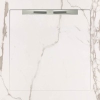 Поддоны Infinity White Slope Line 90x90