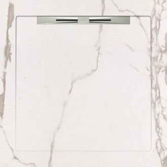Поддоны Infinity White Slope Line 90x90