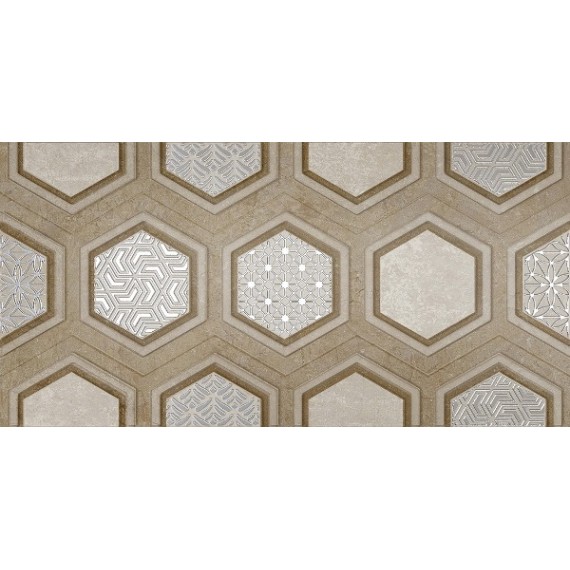 Керамическая плитка Рона бежевая D 25x50