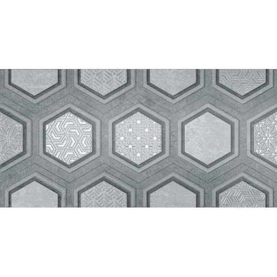 Керамическая плитка Рона серая D 25x50