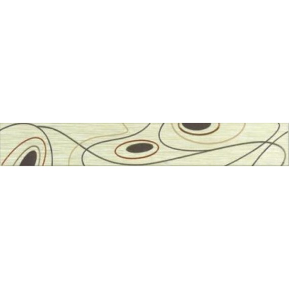 Керамическая плитка Сакура 3 Бордюр Геометрия 6.2x40