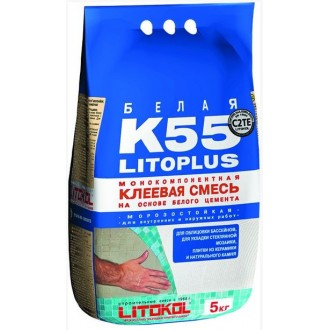 Смесь клеевая LITOPLUS K55 белый 5 кг