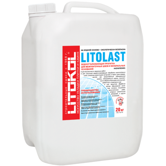 Клей-затирка Сопутствующие товары для затирки LITOLAST Белый 20кг
