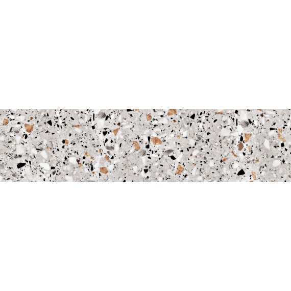 Ступени Подступенок Evia Terrazzo серый 60x15