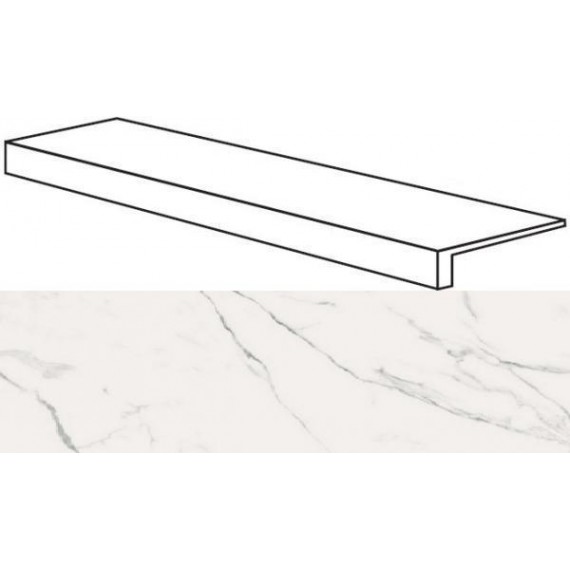 Керамогранит Ступени 0000877 SENSI STATUARIO ULTRA 32x120