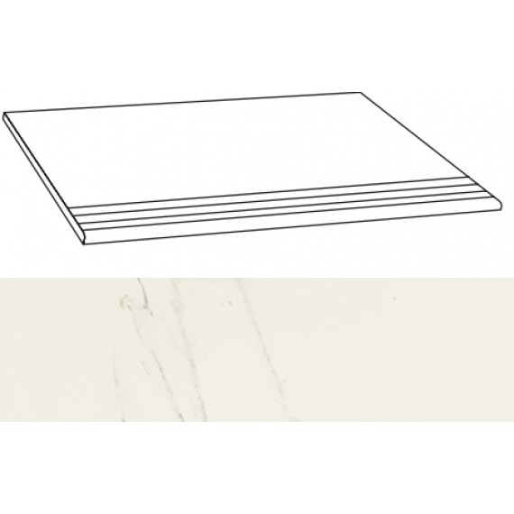 Керамогранит Ступени 01326 GRADONE CARRARA MAT RET 30x60