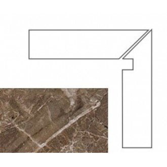 Ступени 240637 MARBLE BATTISCALA MARRONE DX LAP 8x117.2