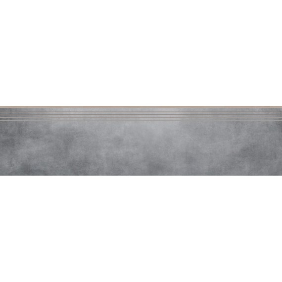 Керамогранит Ступени 36638 BATISTA LAPPATO STEEL Ступень 119.7x29.7x1