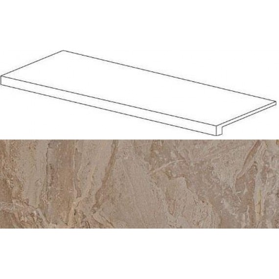 Керамогранит Ступени 620070000921 Privilege Grigio Scalino Frontale 33x120