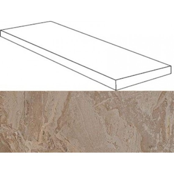 Керамогранит Ступени 620070000929 Privielge Grigio Scalino Angolare SX 33х120