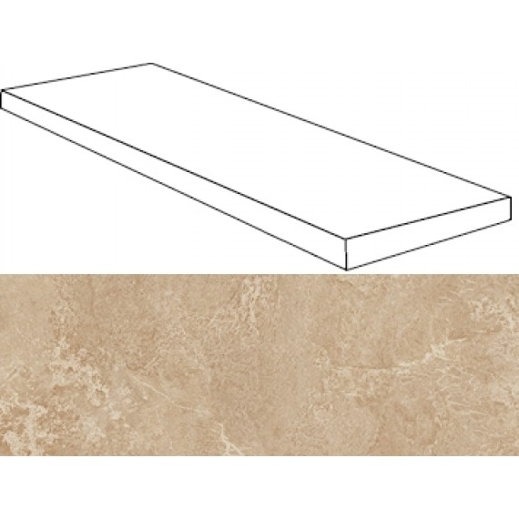 Керамогранит Ступени 620070001031 Force Beige Scalino Angolare SX 33x60