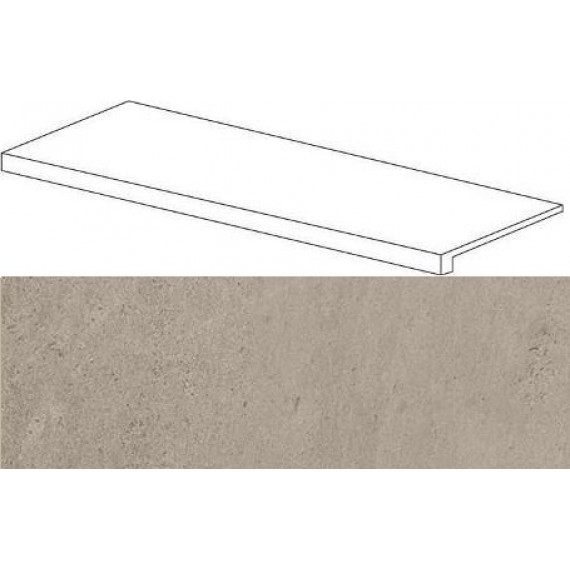 Керамогранит Ступени 620070001081 Silver Grey Scalino Frontale Lap 33x120