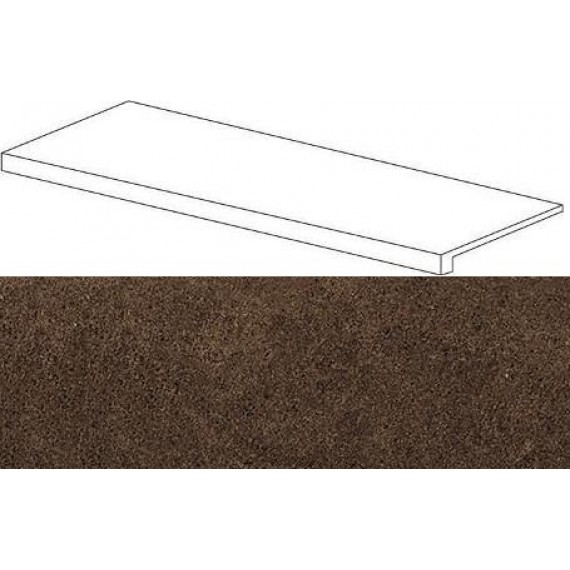 Керамогранит Ступени 620070001082 Moka Scalino Frontale Lap 33x120