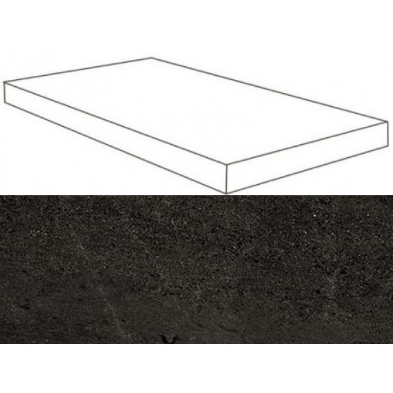 Керамогранит Ступени 620070001098 Dark Scalino Angolare SX Lap 33x120