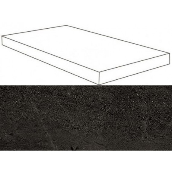 Керамогранит Ступени 620070001128 Dark Scalino Angolare SX Lap 33x60